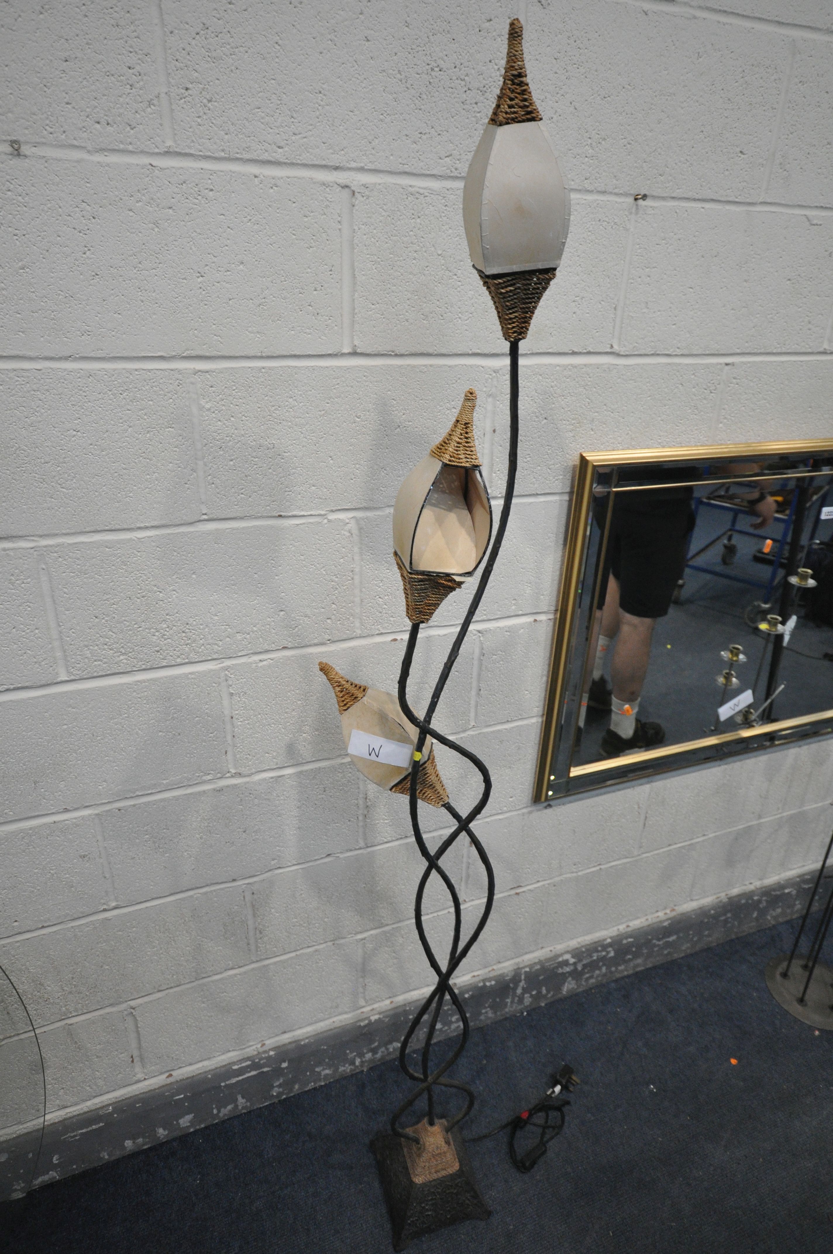 A SELECTION OF OCCASIONAL FURNITURE, to include a gilt bevelled edge mirror, 104cm x 74cm, another - Bild 3 aus 3