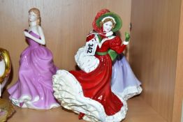 THREE ROYAL DOULTON LADY FIGURES, comprising 'Pretty Ladies - Christmas Day 2005' HN4723, 'Pretty