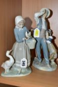 TWO LLADRO FIGURINES, comprising Typical Peddler 4859, issued in 1974, retired in 1985, sculptor