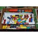 A QUANTITY OF UNBOXED AND ASSORTED MAINLY MATCHBOX 1-75 SERIES MODELS, playworn condition,