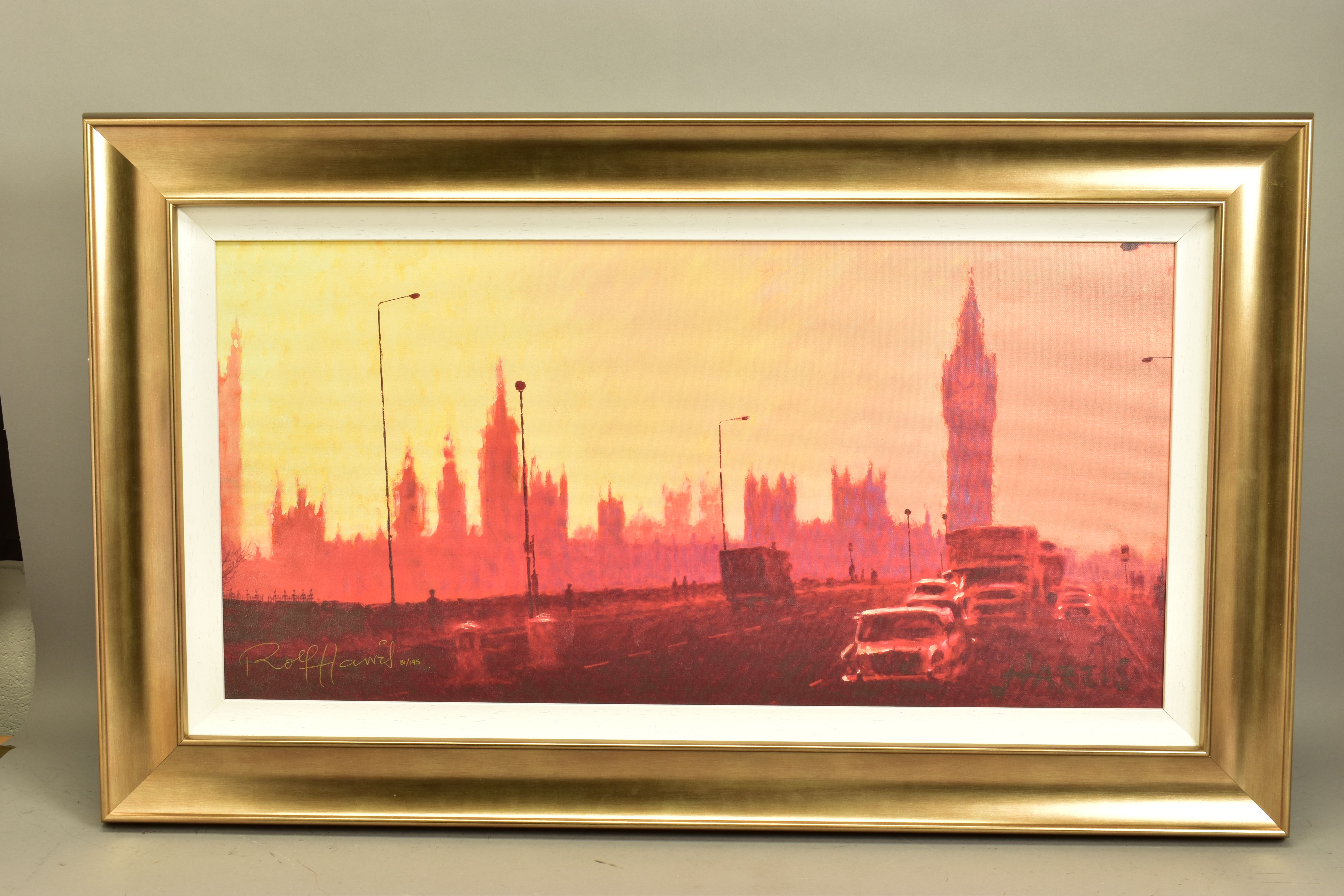 ROLF HARRIS (AUSTRALIA 1930) 'FIFTIES RUSH HOUR' a signed limited edition print of a nostalgic