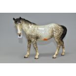 A BESWICK ROCKING HORSE GREY MARE (FACING LEFT), model no 976, printed Beswick England circle