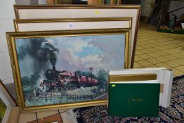 TWO TERENCE CUNEO LIMITED EDITION PRINTS OF LOCOMOTIVES, comprising 'Winston Churchill', 48/850