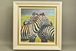 TONY FORREST (BRITISH 1961) 'NEAREST AND DEAREST', a signed limited edition print of zebras 34/