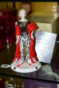 A COALPORT DAVID SHILLING 'FUN NIGHT OUT' FIGURINE, limited edition numbered 661/1000, with box