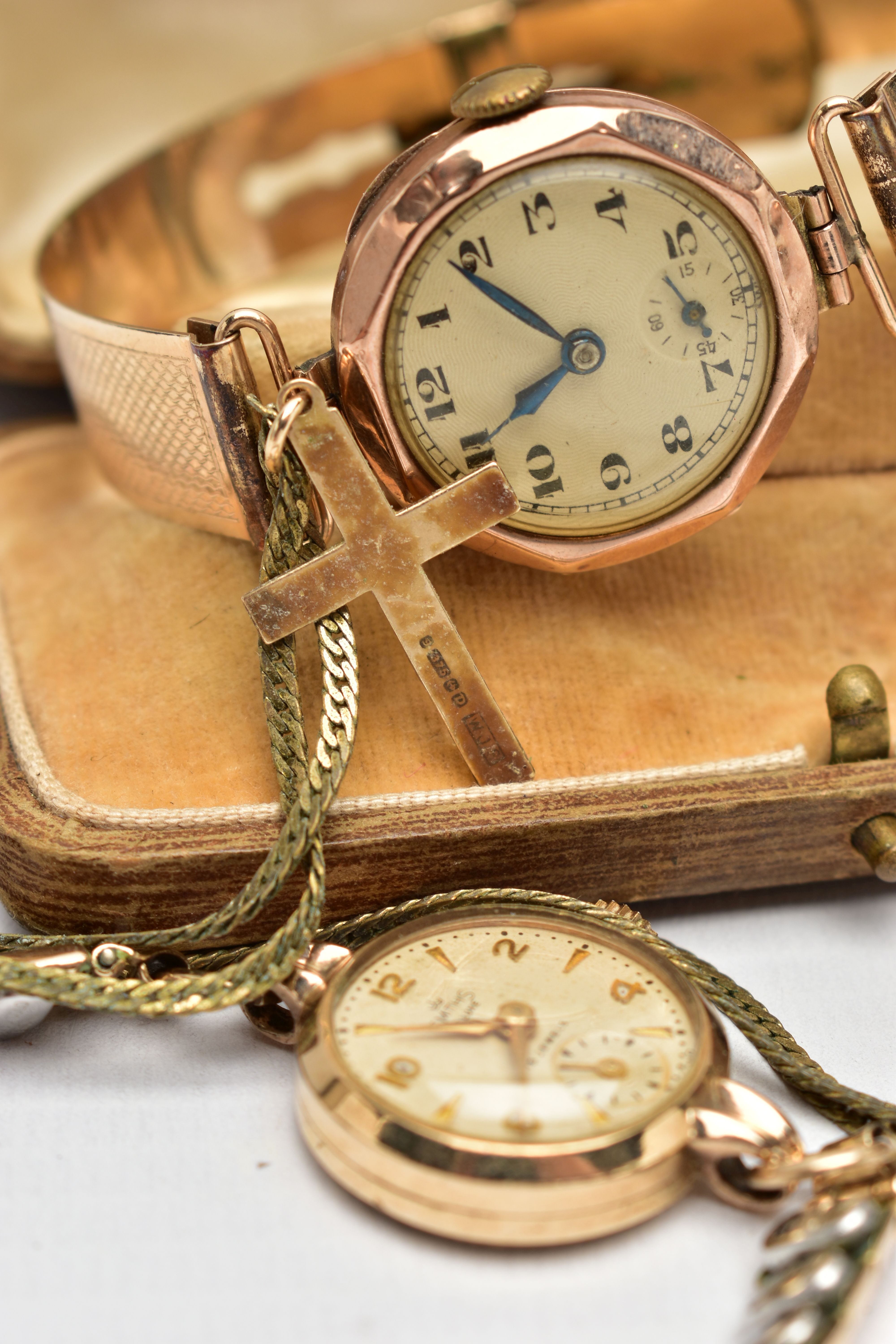 THREE LADIES WRISTWATCHES, the first a boxed 'Lanco' gold head wristwatch, hand wound movement, - Image 7 of 7
