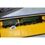 A BOXED HORNBY DUBLO CASTLE CLASS LOCOMOTIVE, 'Bristol Castle' No.7013, B.R. lined green livery (