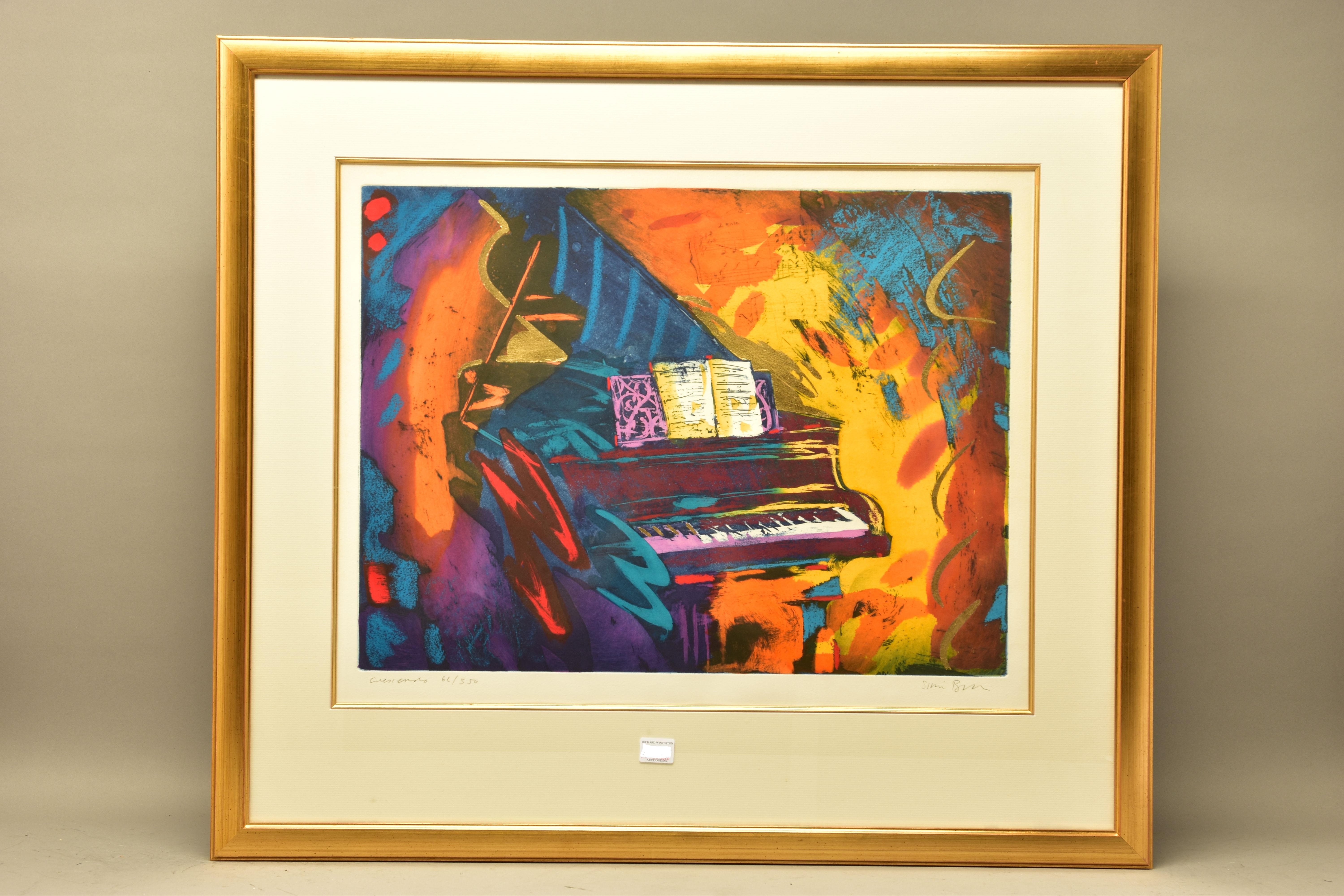 SIMON BULL (BRITISH 1958) 'CRESCENDO', a signed limited edition screen print depicting a concert