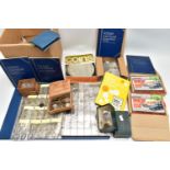 A BOX AND ALBUM OF MIXED COINAGE, to include a small plastic wallet containing a byzantine/roman