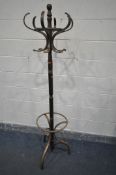 A BENTWOOD COAT/HAT STAND, height 183cm (condition - surface marks)