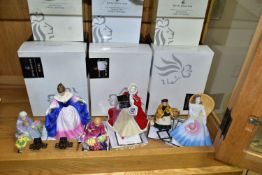 SIX BOXED ROYAL DOULTON FIGURINES, comprising Pretty Ladies Sara HN4720, Rachel HN4780 and Annabelle