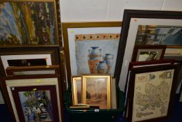 A QUANTITY OF PICTURES AND PRINTS ETC, to include a print after John Everett Millais 'Little