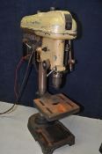 A FOBCO STAR PILLAR DRILL, some rust (PAT fail due to exposed wire and perished cable) but working