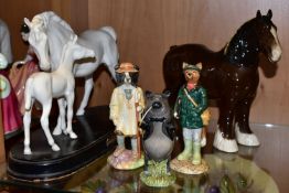 FIVE BESWICK AND ROYAL DOULTON ANIMAL/CHARACTER FIGURES, comprising Royal Doulton Spirit of