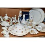 A GROUP OF ROYAL ALBERT AND AYNSLEY TEA AND GIFT WARES, to include Royal Albert Old Country Roses: a