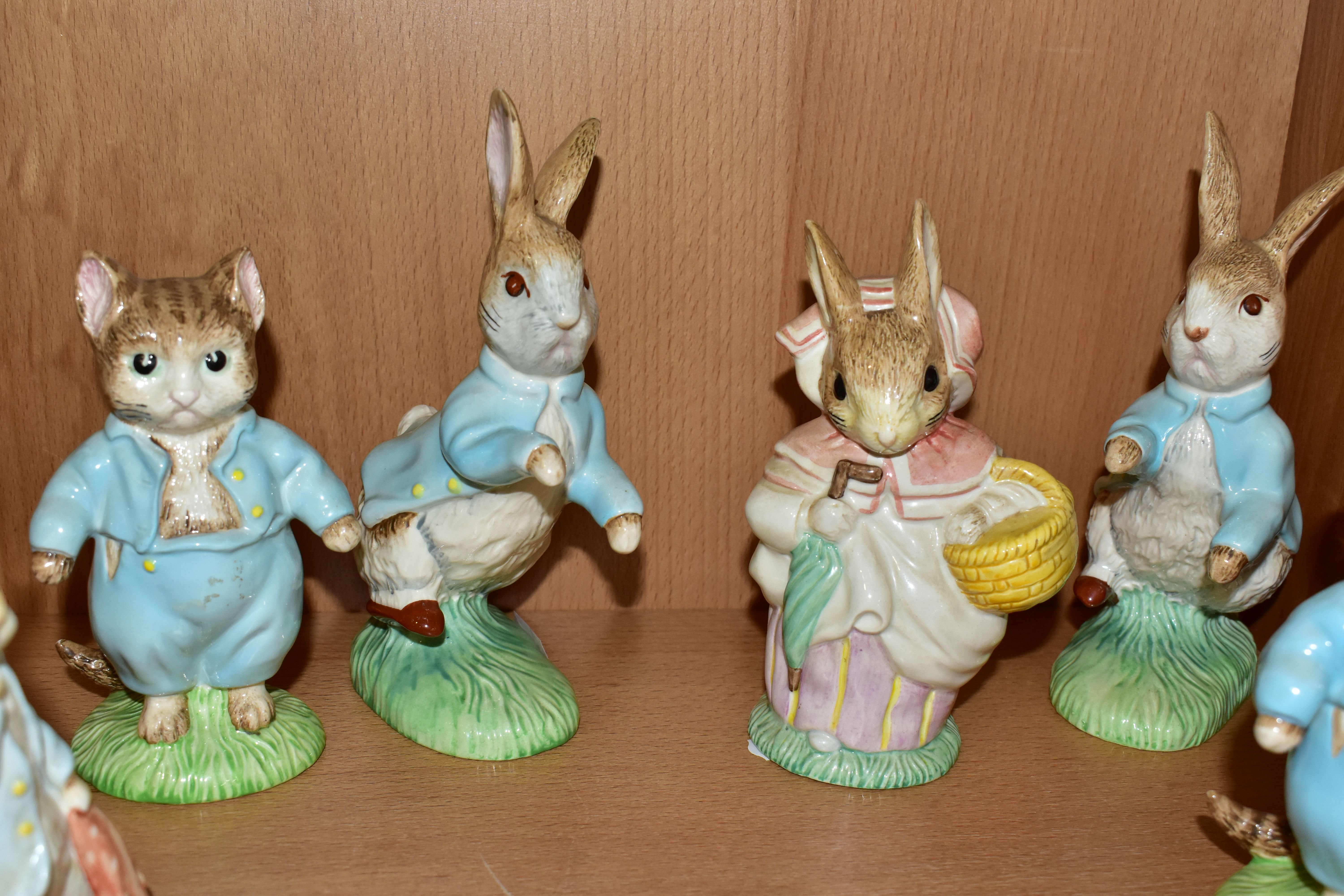 EIGHT BESWICK AND ROYAL ALBERT BEATRIX POTTER FIGURES, comprising two Beswick 100th Anniversary - Image 3 of 3