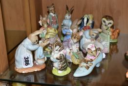 TWELVE ROYAL ALBERT BEATRIX POTTER FIGURES, comprising Peter Rabbit (marked as second quality),