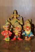 WADE CELLULOSE SNOW WHITE AND THE SEVEN DWARFS FIGURES, designed by Jessie Van Hallen in 1938,