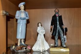 THREE ROYAL DOULTON FIGURINES, comprising Sir Henry Doulton HN3891, limited edition numbered 1530/