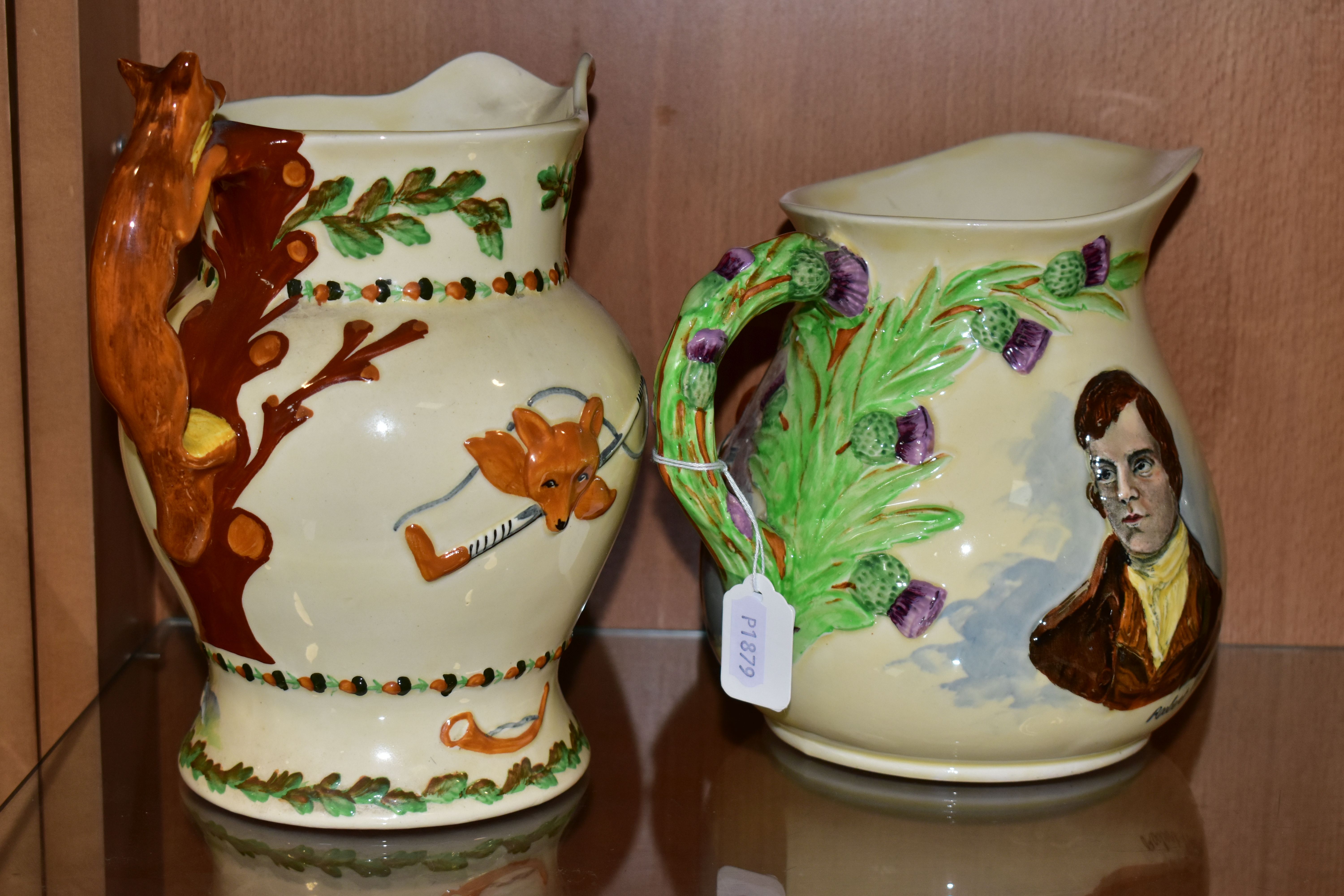 THREE CROWN DEVON FIELDINGS MUSICAL WARES, comprising Auld Lang Syne and John Peel musical jugs, - Image 8 of 10