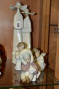 FOUR LLADRO FIGURINES, comprising 'Nuns' 4611, sculptor Fulgencio Garcia, introduced in 1969 retired