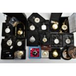 AN ASSORTMENT OF POCKET WATCHES, to include ten boxed 'The Heritage Collection' pocket watches,