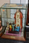 A CAPO DI MONTE PORCELAIN FIGURE OF POPE PAUL VI BLESSING A GROUP OF FOUR CHILDREN 1975, a limited