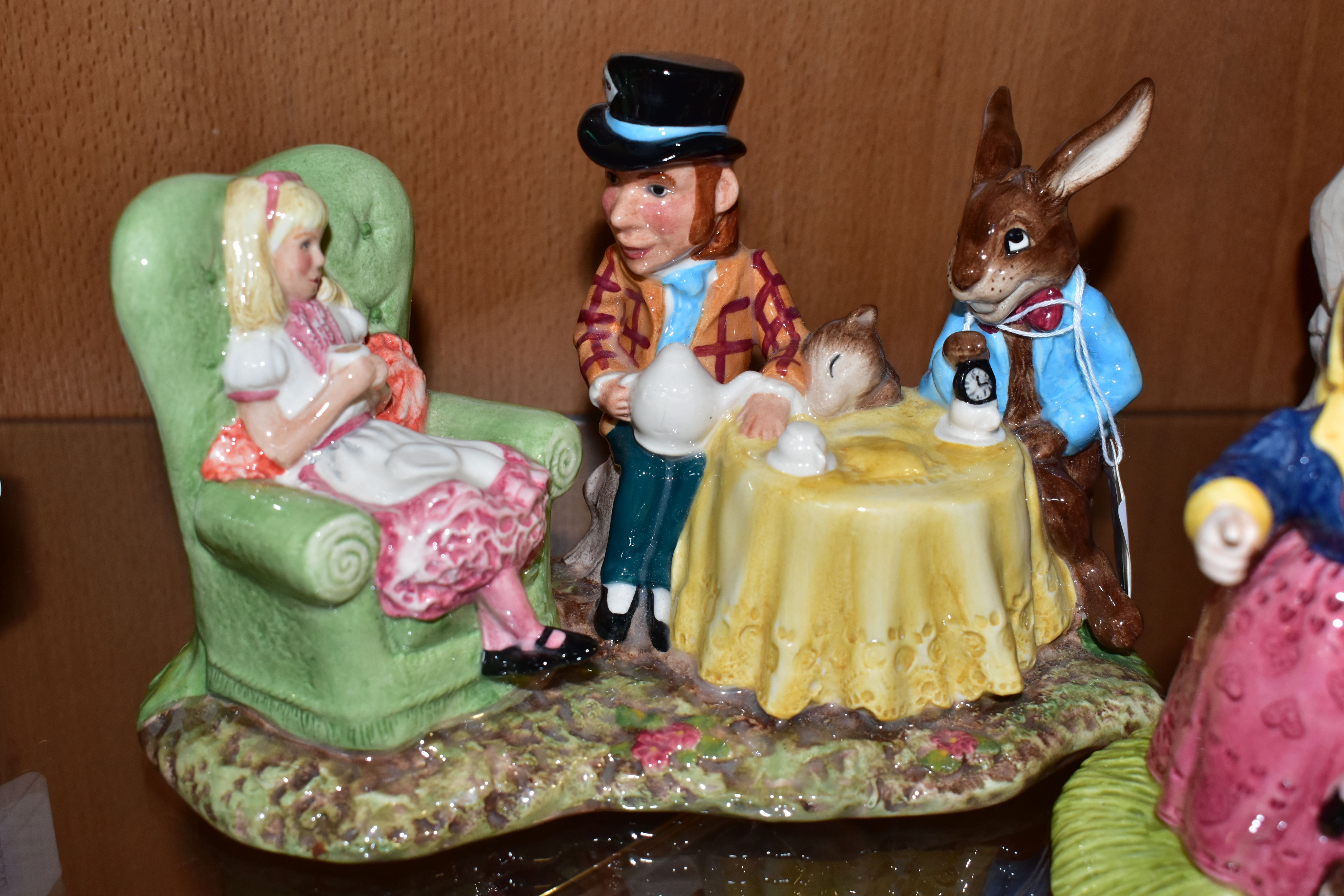 FIVE BESWICK/ROYAL DOULTON BESWICK WARE ALICE IN WONDERLAND FIGURES, comprising Beswick Ware limited - Image 2 of 4