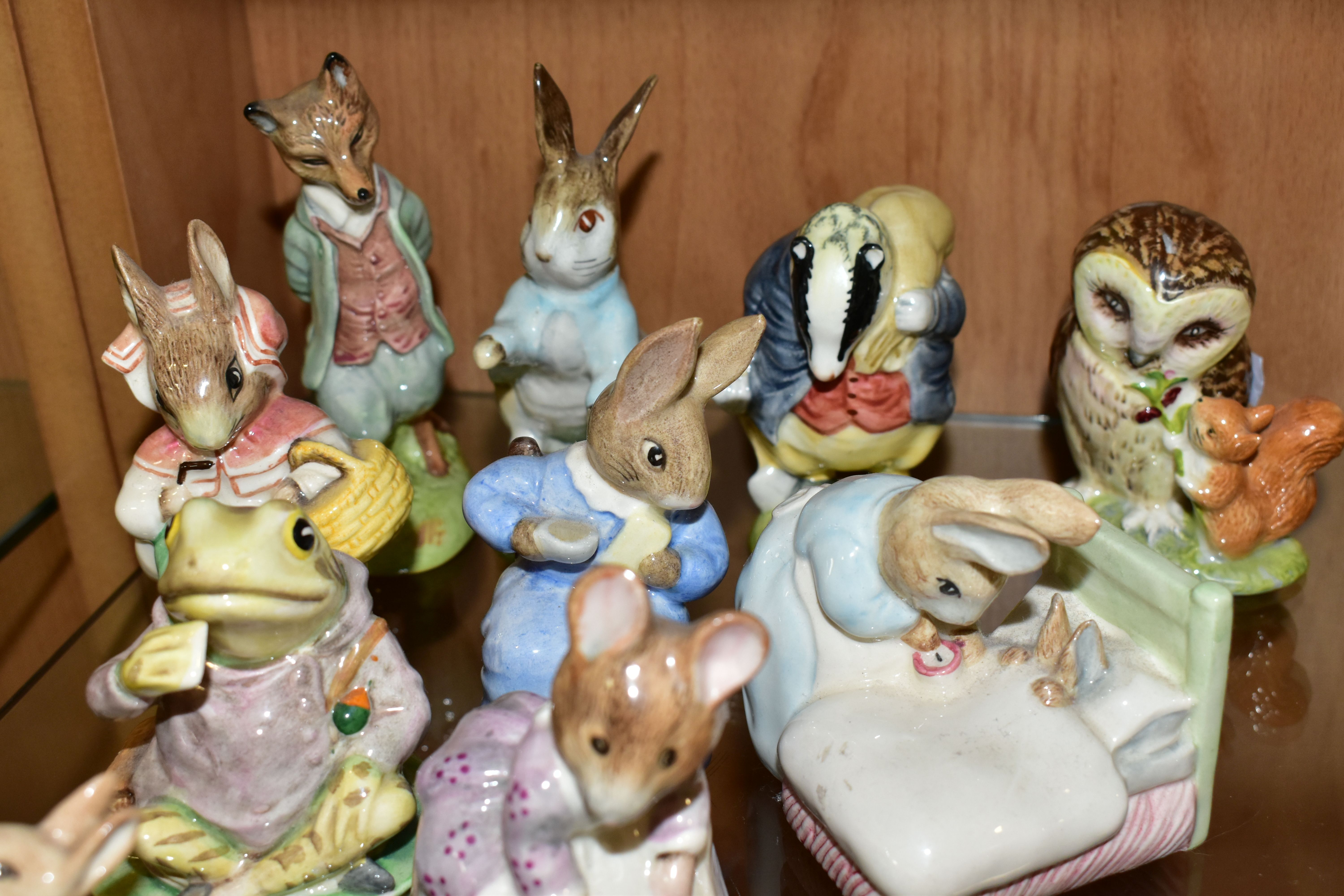 TWELVE ROYAL ALBERT BEATRIX POTTER FIGURES, comprising Peter Rabbit (marked as second quality), - Image 3 of 5