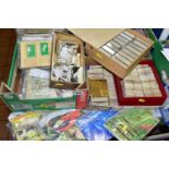 CIGARETTE / TRADE CARDS in six small boxes containing a very large collection (1000's) of full sets,