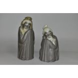 TWO LLADRO GRES CHINESE FIGURINES, comprising 'Tall Chinese Man' a standing man no 2056, height