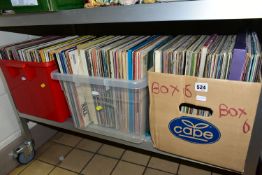 THREE BOXES OF VINYL LPS, approximately one hundred and fifty to two hundred records, artists to
