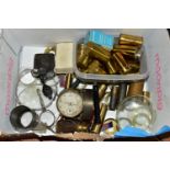 ONE BOX OF ASSORTED MAGNIFYING GLASSES, TELESCOPES AND MICROSCOPE LENSES, to include six