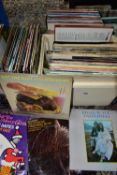 THREE BOXES OF LP RECORDS, to include Country and Western - Slim Whitman, Johnny Cash, Saddletramps,
