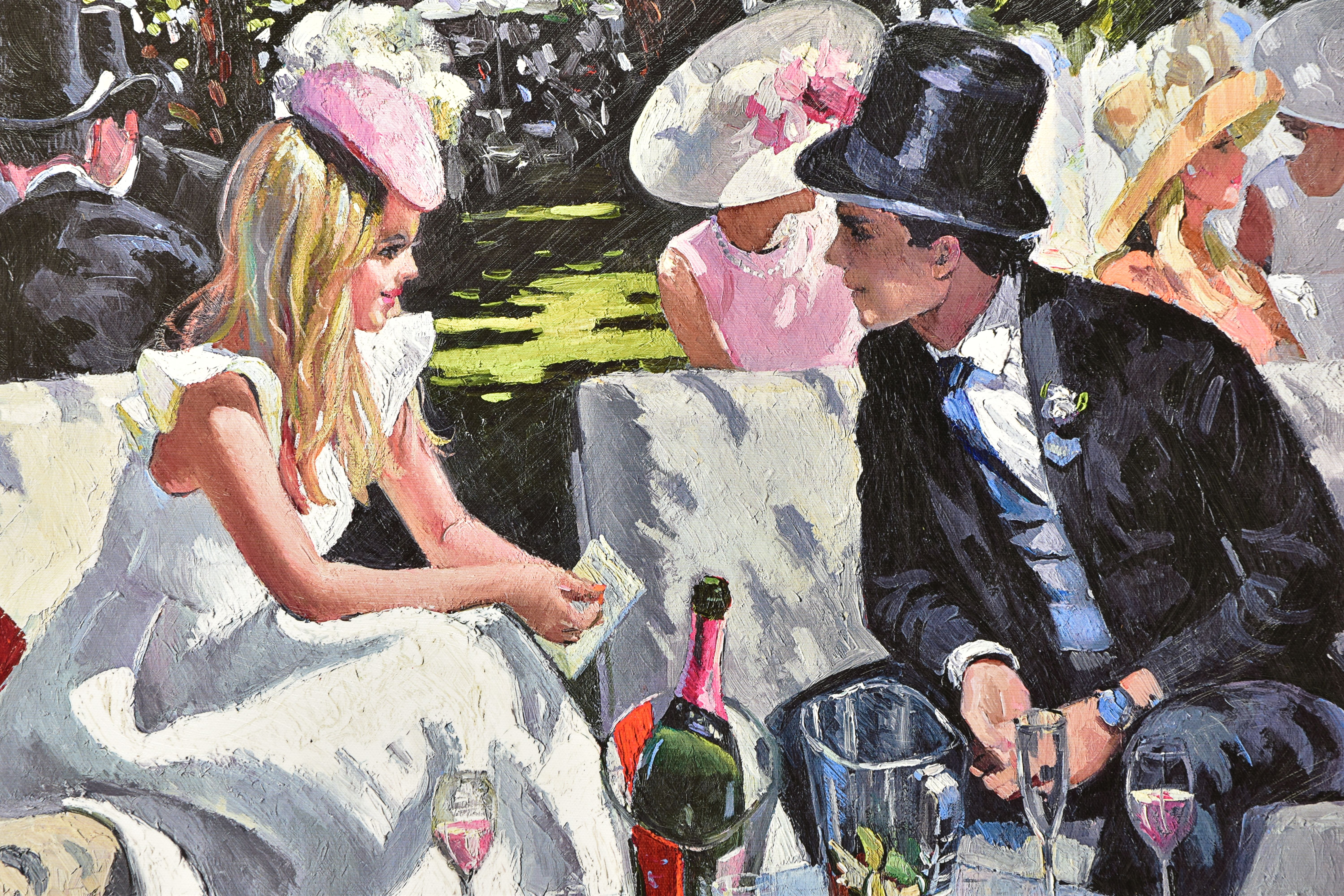 SHERREE VALENTINE DAINES (BRITISH 1959), 'ASCOT GLAMOUR', a signed limited edition print of - Image 2 of 5