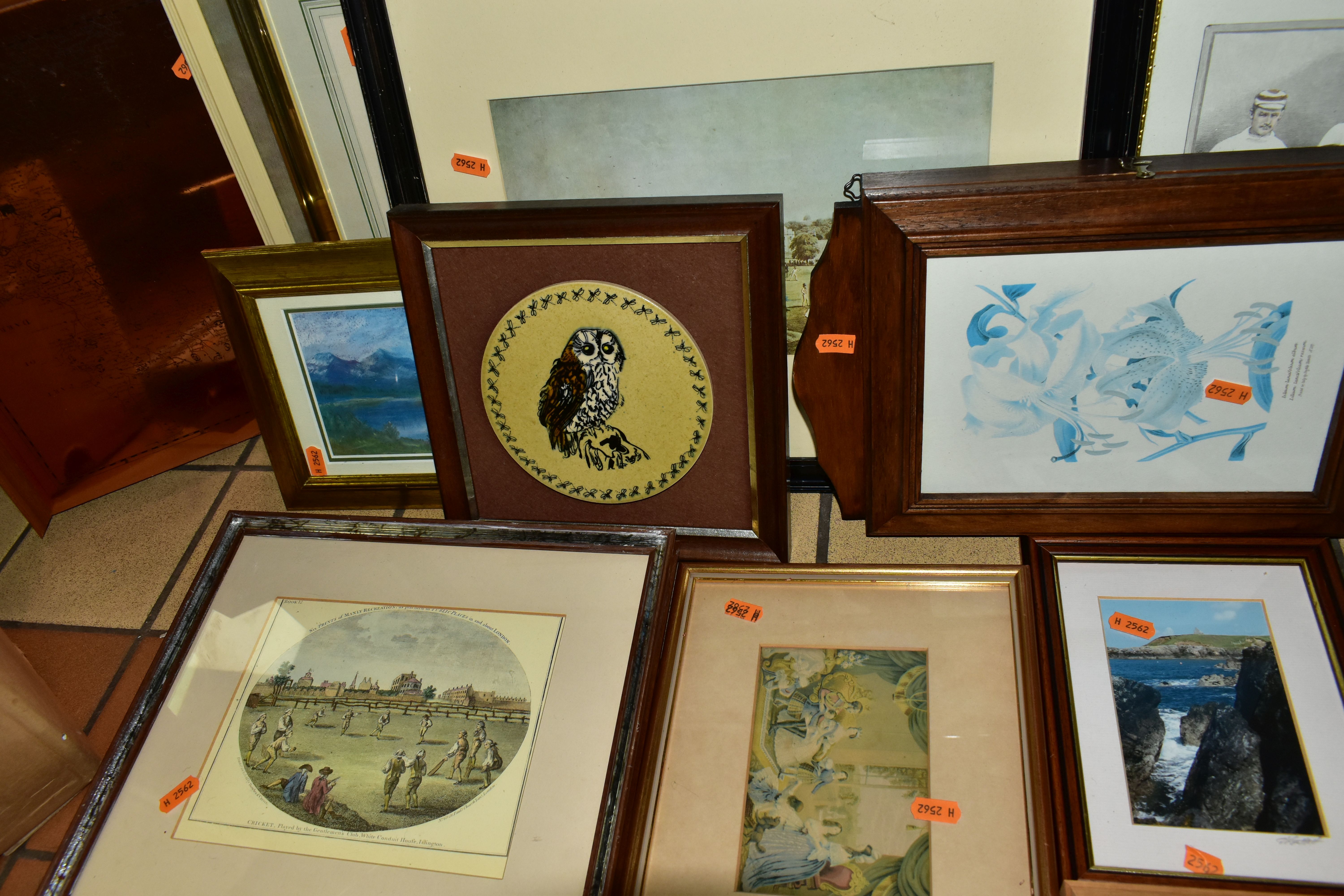 A SMALL QUANTITY OF PICTURES AND PRINTS ETC, to include a John Morris watercolour possibly depicting - Image 2 of 3