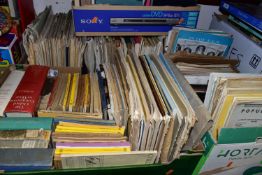 FIVE BOXES OF SHEET MUSIC AND HYMN BOOKS, largely classical and religious music, composers to