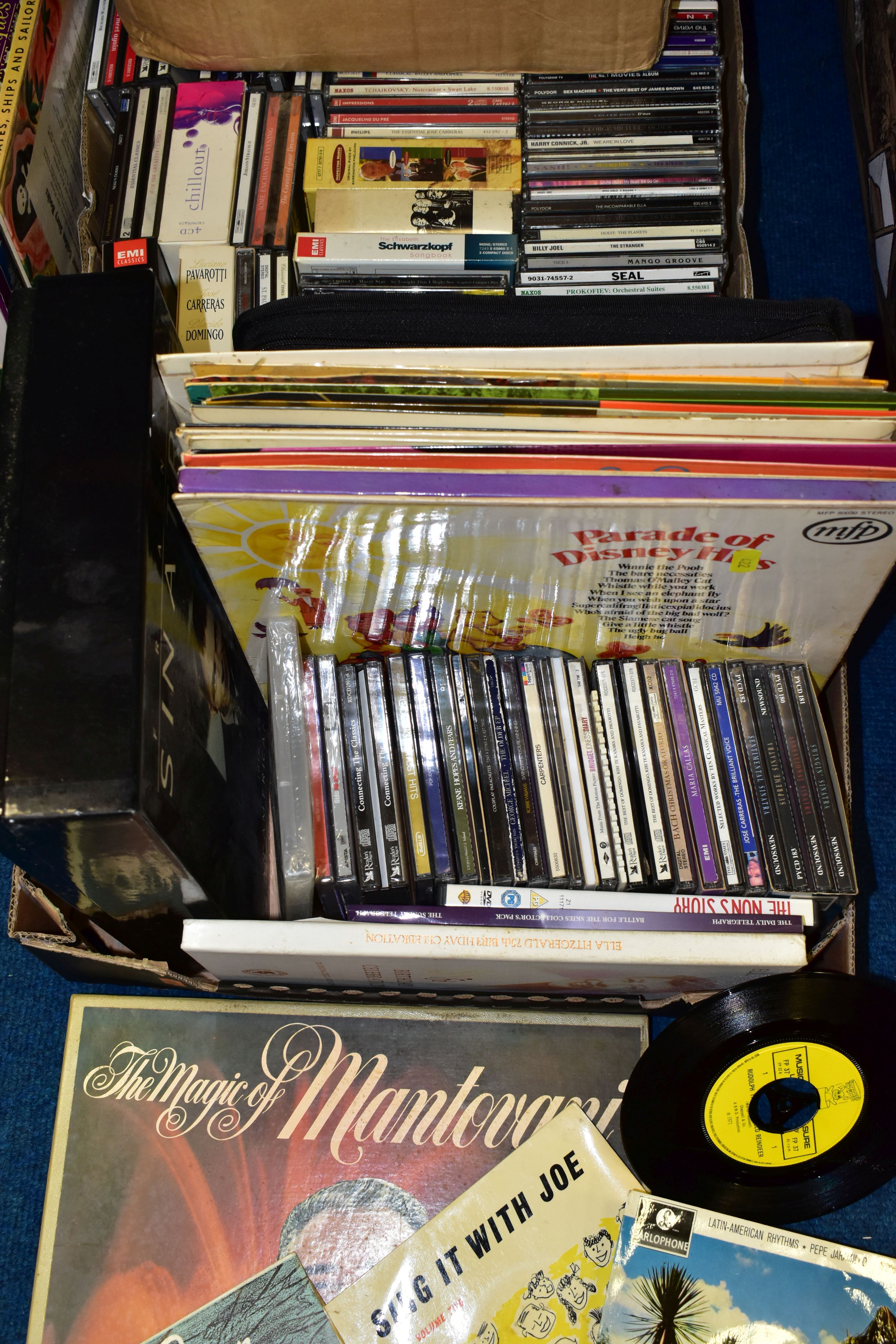 THREE BOXES OF LPS, BOXED SETS AND CDS, to include over fifty LPs including Frank Sinatra, - Image 2 of 4