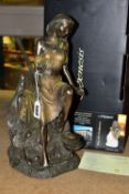 A BOXED GENESIS FINE ARTS / HEREDITIES LIMITED EDITION BRONZED RESIN FIGURE 'SPIRIT OF EARTH', no.