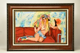 TODD WHITE (AMERICAN 1969) 'MALIBU', a signed limited edition print of female figure relaxing on a