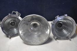 THREE NAUTICAL LIGHTS comprising two wiska ship lights and another unbranded ships lamp/light (all