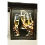 FABIAN PEREZ (ARGENTINA 1967) 'BRINDIS CON CHAMPAGNE / TOAST WITH CHAMPAGNE', a signed limited