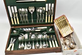 A CANTEEN OF CUTLERY, a complete 'B & J Siippel Ltd' six piece canteen of cutlery including a