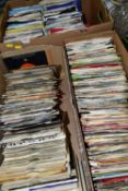 7 SINGLES, two boxes containing approximately 400 - 420 45rpm 7 single records, mainly from the