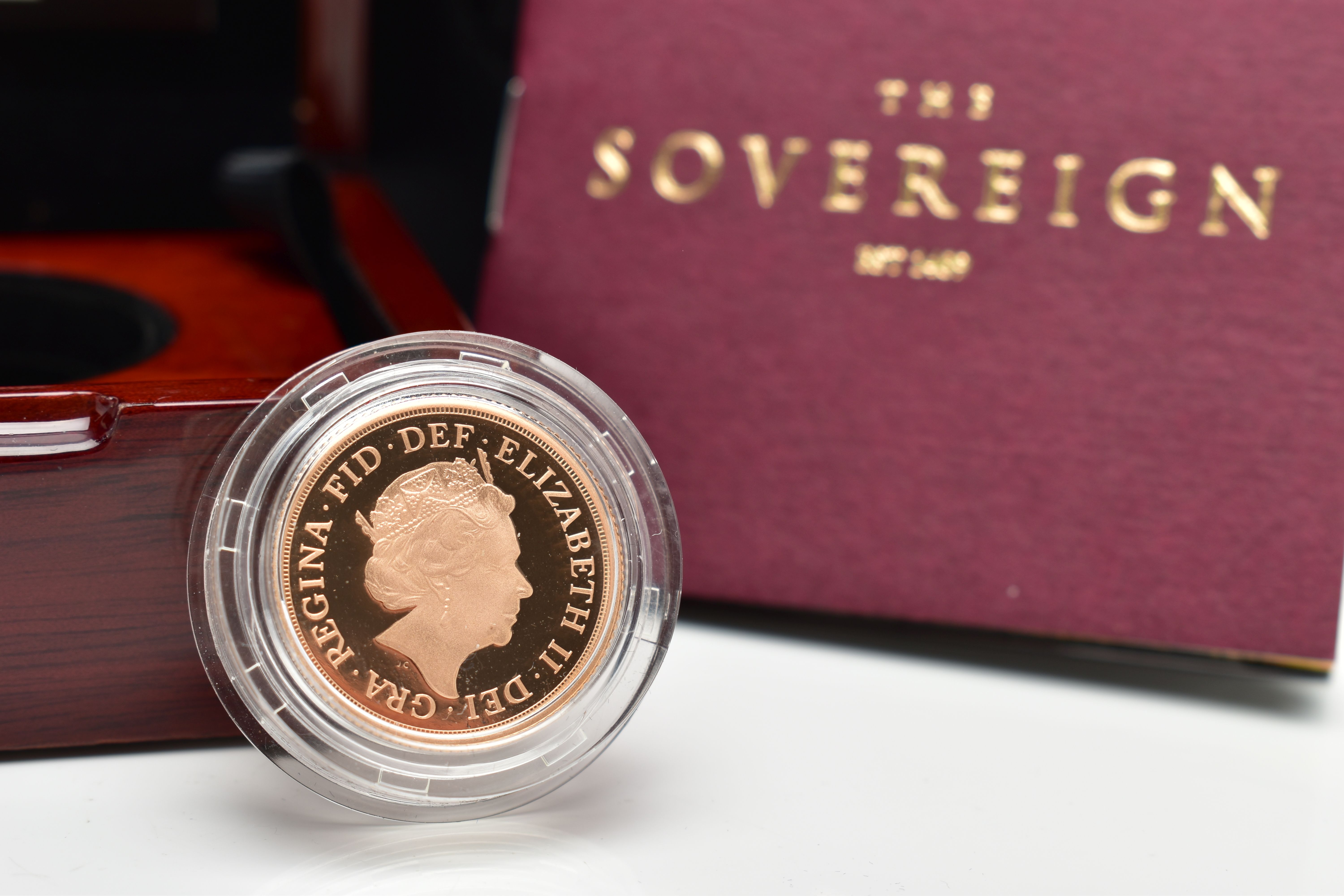 2015 GOLD PROOF SOVEREIGN, ROYAL MINT IN BOX OF ISSUE, COA no.1031 - Image 2 of 2