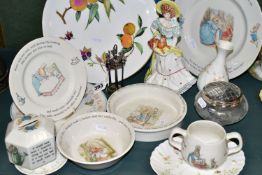 A GROUP OF CERAMICS, GLASS AND METAL WARES, comprising a boxed Royal Worcester Arden cake plate, a