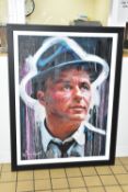 ZINSKY (BRITISH CONTEMPORARY) 'FRANK SINATRA IV', a portrait of the music and film star, signed