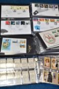 THREE COLLECTORS ALBUMS CONTAINING CIGARETTE CARDS AND FIRST DAY COVERS STAMPS, cigarette