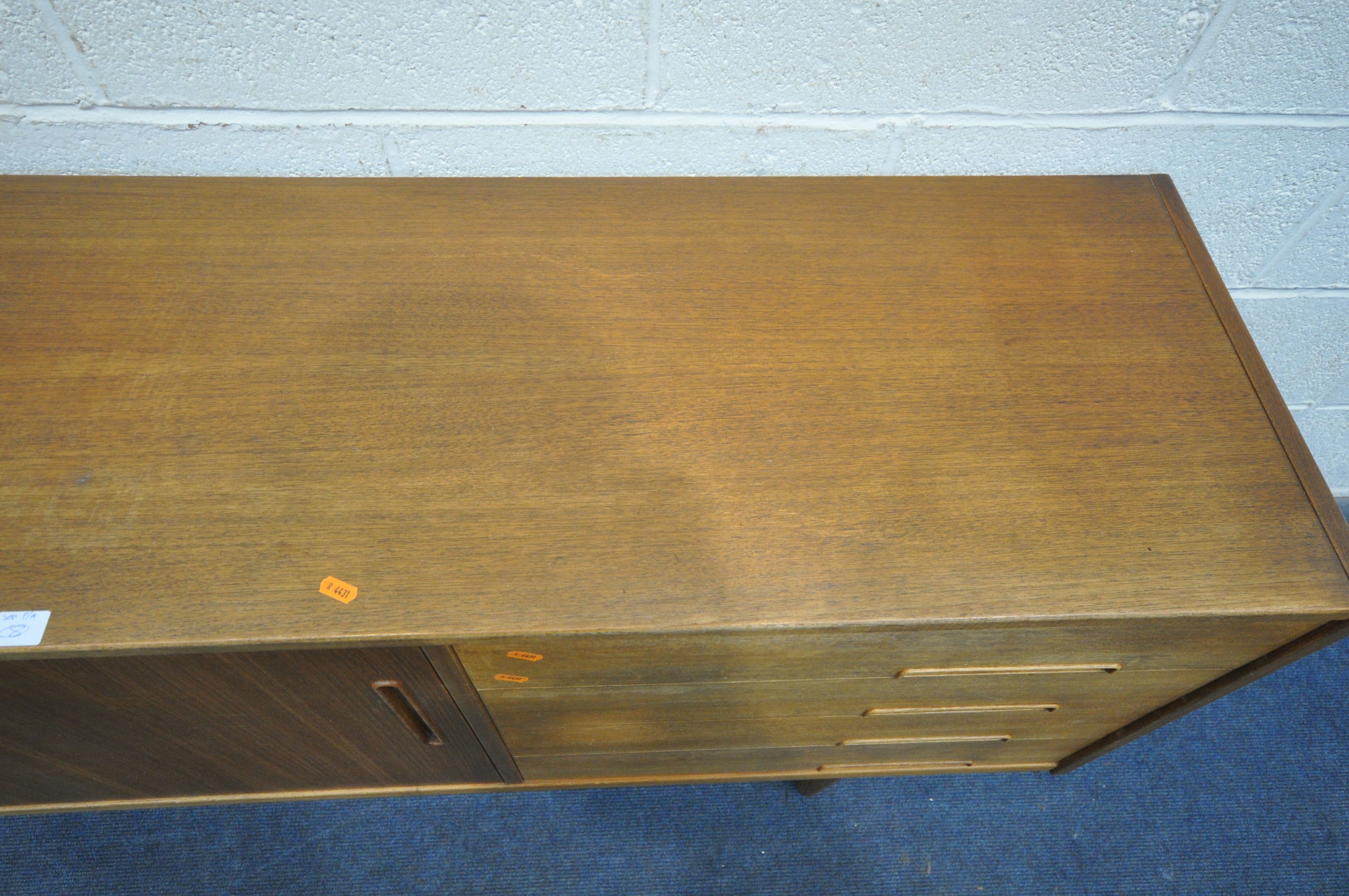 NILS JONSSON FOR TROEDS, A MID CENTURY MODEL 'TRENTO' TEAK SIDEBOARD, with double sliding doors, - Image 4 of 9