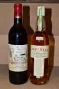 SINGLE MALT & GRAND CRU WINE, comprising one bottle of the rare IMPERIAL SINGLE HIGHLAND MALT Scotch